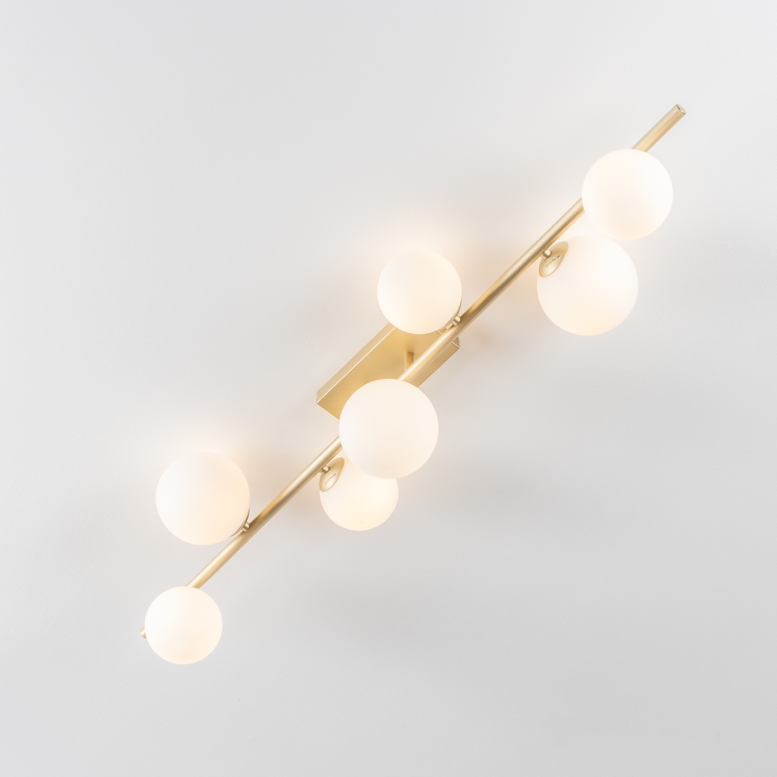 Brilagi - Kiinteä LED-kattokruunu MILLA 7xG9/3W/230V kulta/valkoinen