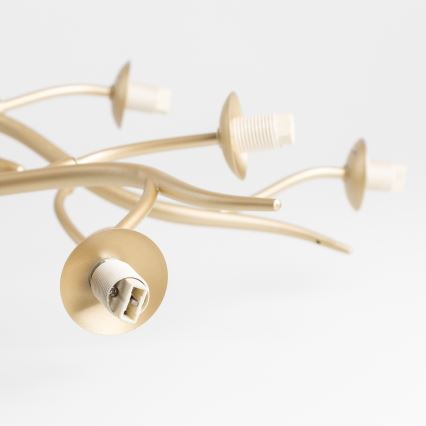 Brilagi - Kiinteä LED-kattokruunu MISTEL 15xG9/3W/230V kulta/valkoinen