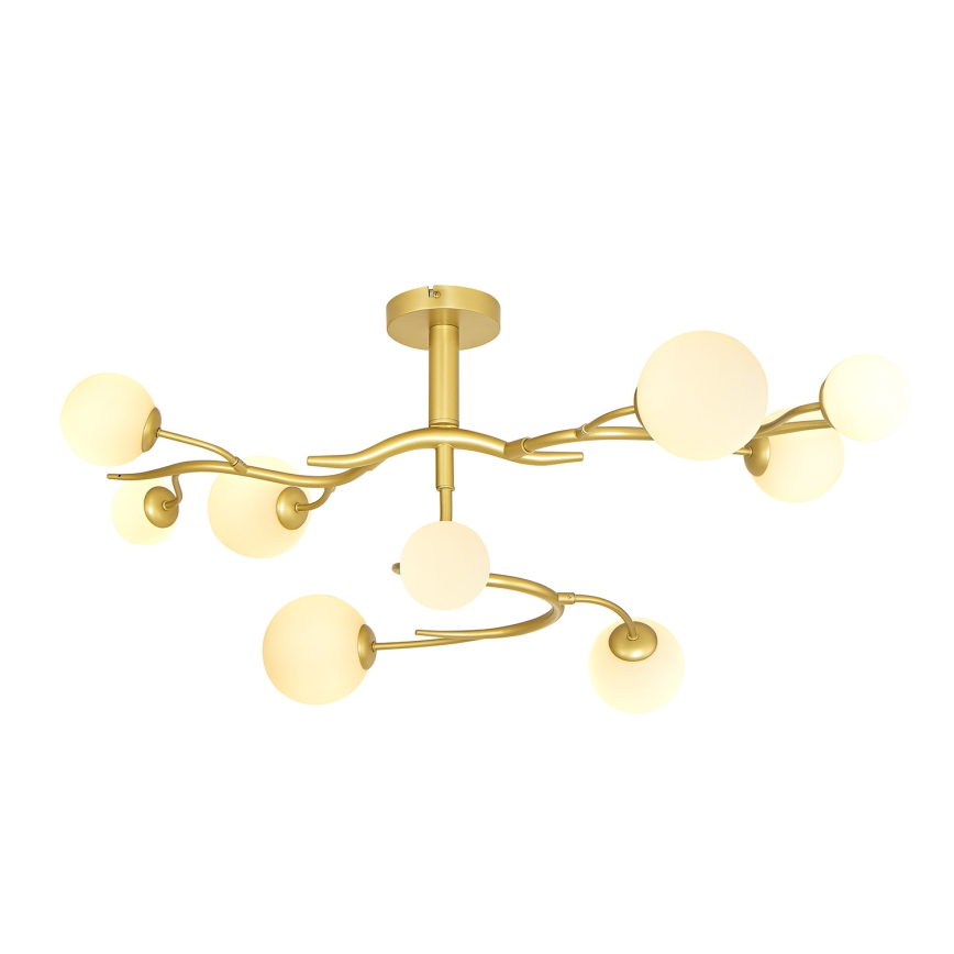 Brilagi - Kiinteä LED-kattokruunu MISTEL 9xG9/3W/230V kulta/valkoinen