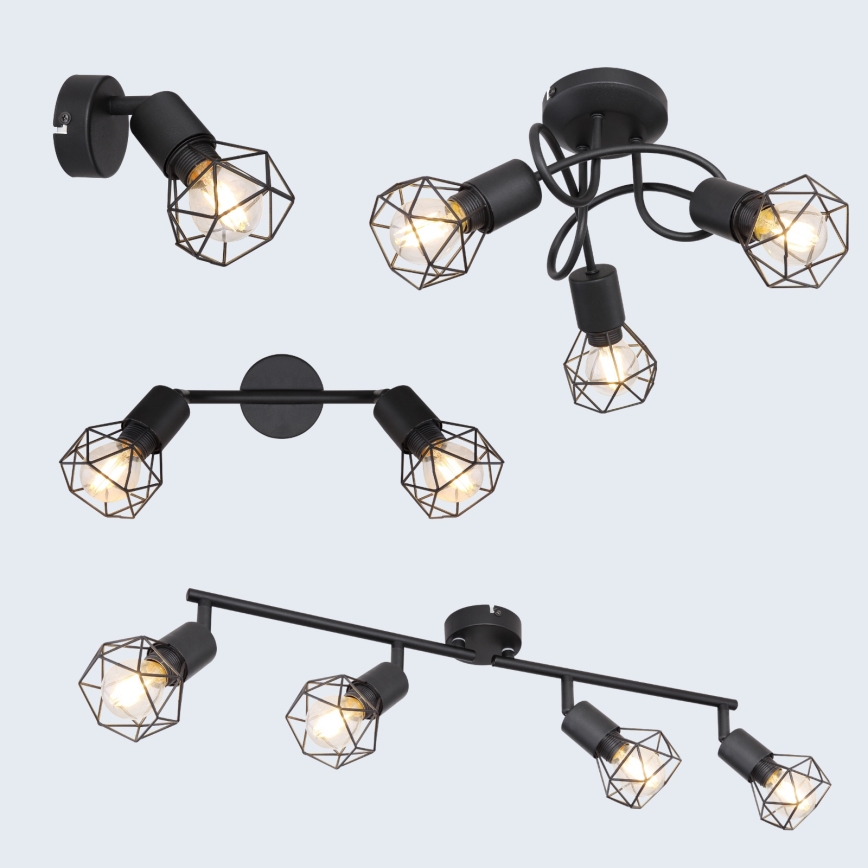 Brilagi - Kohdevalaisin CAGE 4xE14/40W/230V