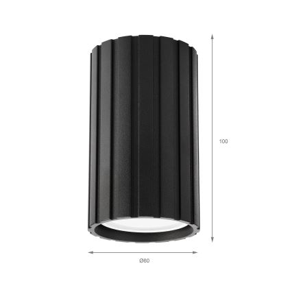 Brilagi - Kohdevalaisin CRISPINA 1xGU10/10W/230V 10 cm musta