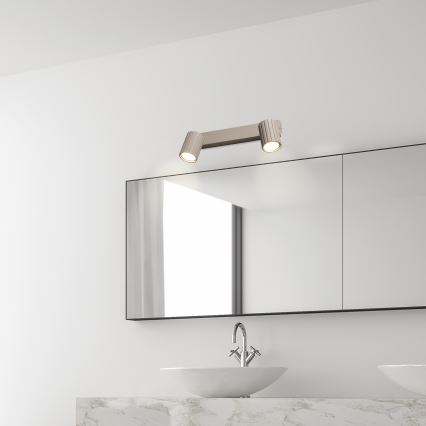 Brilagi - kohdevalaisin CRISPINA 2xGU10/10W/230V beige