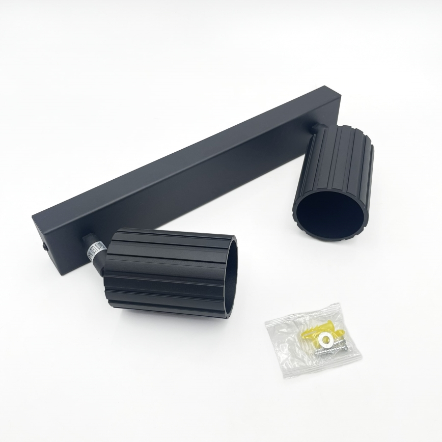 Brilagi - Kohdevalaisin CRISPINA 2xGU10/10W/230V musta