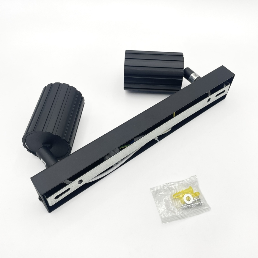 Brilagi - Kohdevalaisin CRISPINA 2xGU10/10W/230V musta