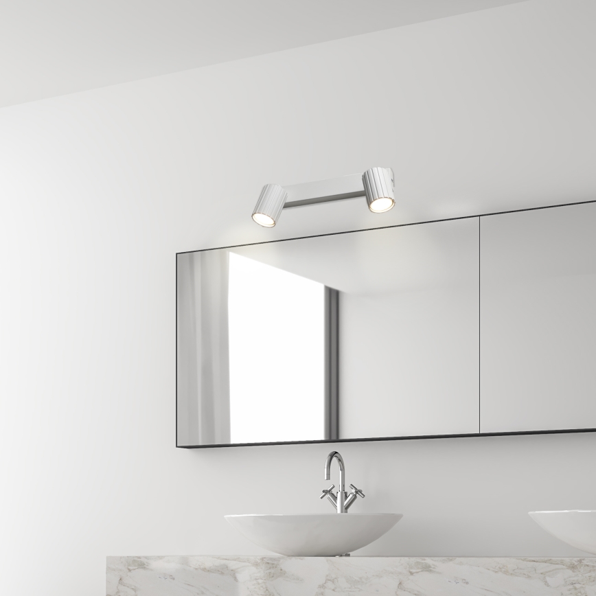 Brilagi - Kohdevalaisin CRISPINA 2xGU10/10W/230V valkoinen