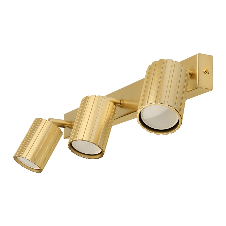 Brilagi - Kohdevalaisin CRISPINA 3xGU10/10W/230V kultainen