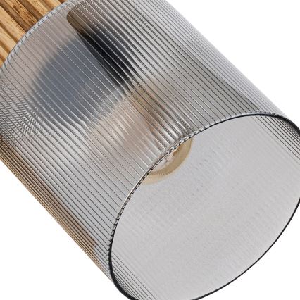 Brilagi - Kohdevalaisin HYGGE 4xE14/15W/230V puu/savunharmaa