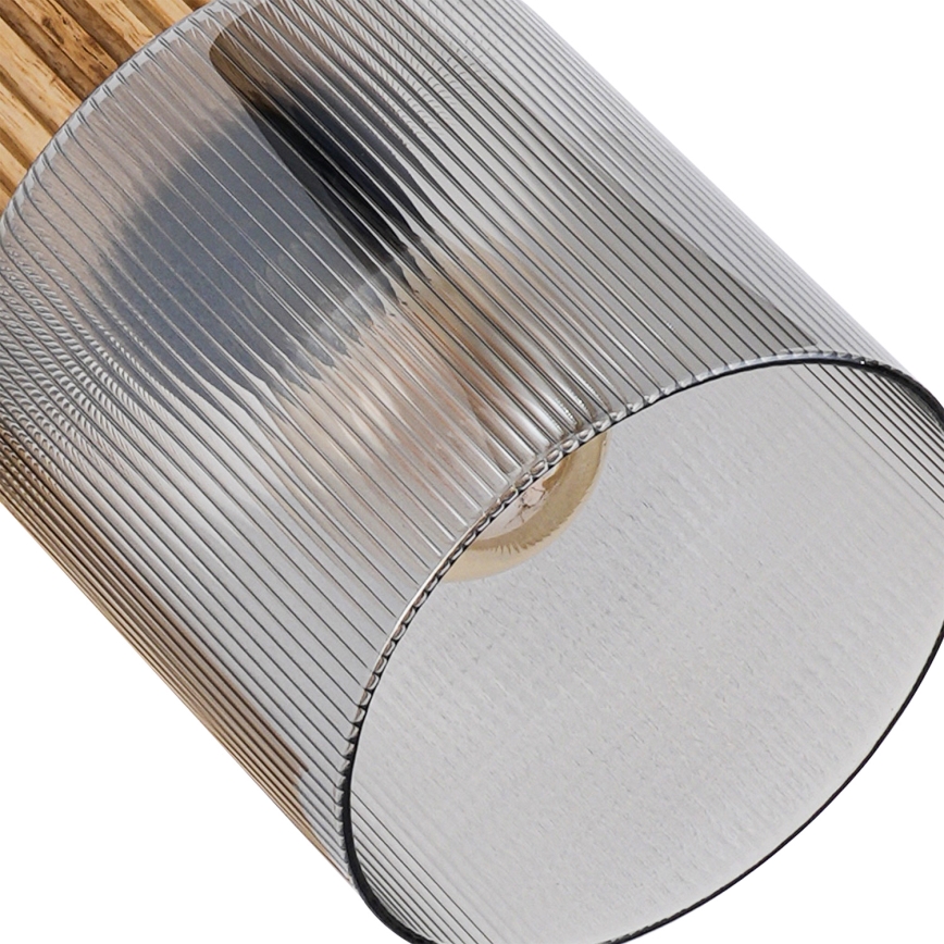 Brilagi - Kohdevalaisin HYGGE 4xE14/15W/230V puu/savunharmaa