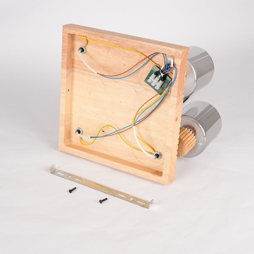 Brilagi - Kohdevalaisin HYGGE 4xE14/15W/230V puu/savunharmaa