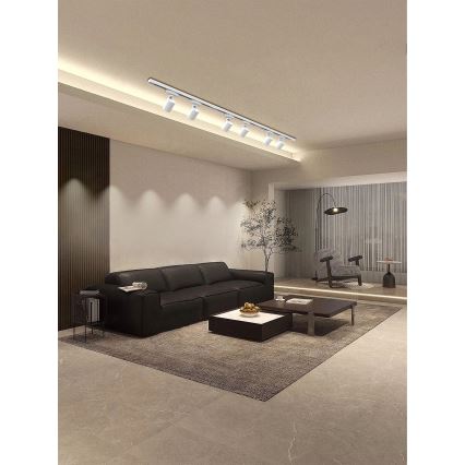 Brilagi - Kohdevalaisin kiskojärjestelmään HUSKY 6xGU10/10W/230V valkoinen