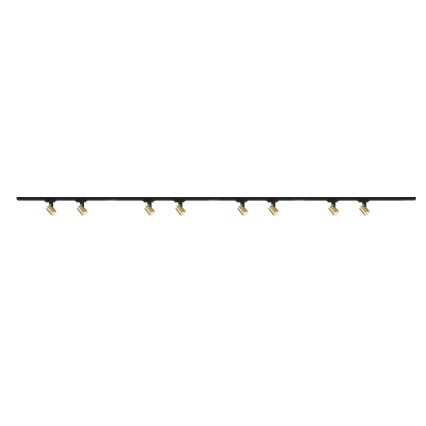 Brilagi - Kohdevalaisin kiskojärjestelmään HUSKY 8xGU10/10W/230V musta/kulta