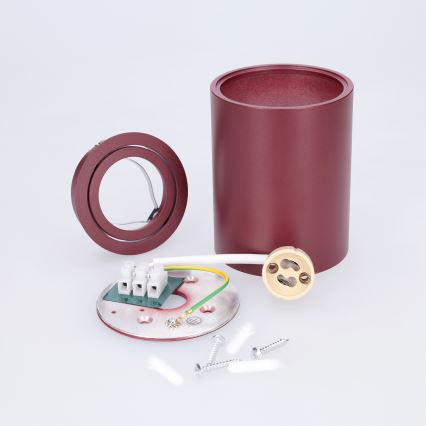 BRILAGI - Kohdevalaisin MIA 1xGU10/30W/230V 100x80 mm burgundinpunainen