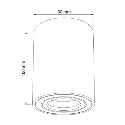 BRILAGI - Kohdevalaisin MIA 1xGU10/30W/230V 100x80 mm pinkki