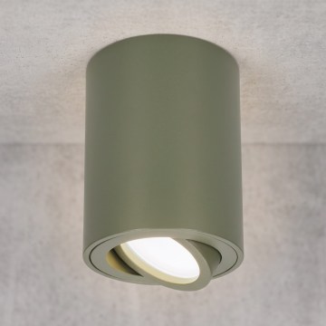 BRILAGI - Kohdevalaisin MIA 1xGU10/30W/230V 100x80 mm tummanvihreä