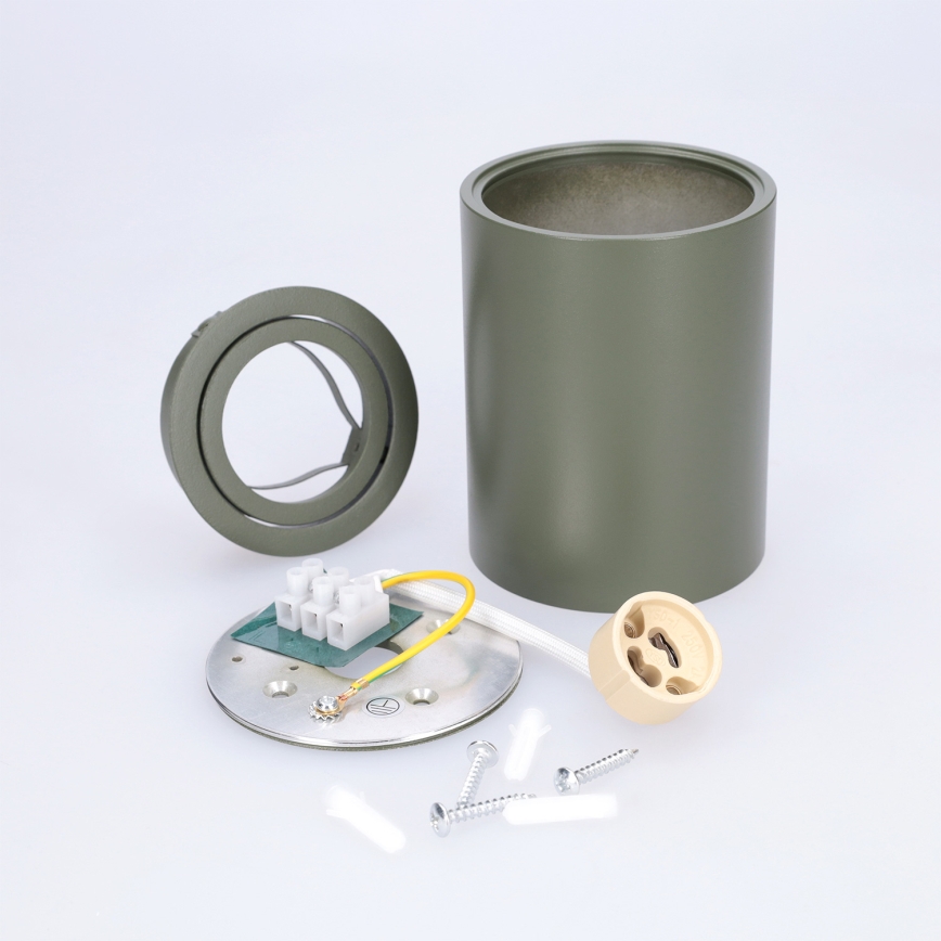 BRILAGI - Kohdevalaisin MIA 1xGU10/30W/230V 100x80 mm tummanvihreä