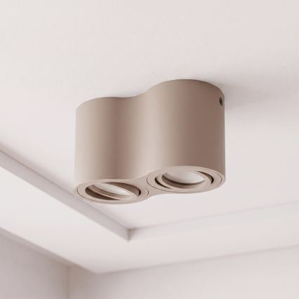 BRILAGI - Kohdevalaisin MIA DOUBLE 2xGU10/30W/230V beige