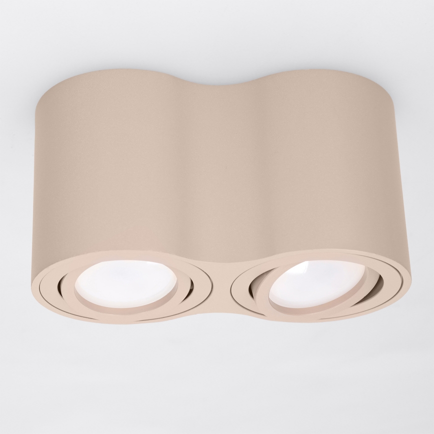 BRILAGI - Kohdevalaisin MIA DOUBLE 2xGU10/30W/230V beige