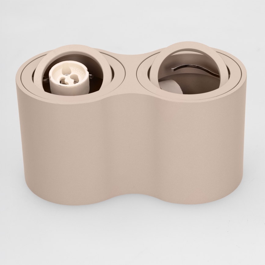 BRILAGI - Kohdevalaisin MIA DOUBLE 2xGU10/30W/230V beige