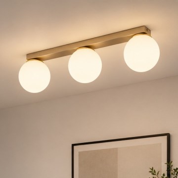 Brilagi - Kohdevalaisin MILO 3xE27/60W/230V beige/kultainen
