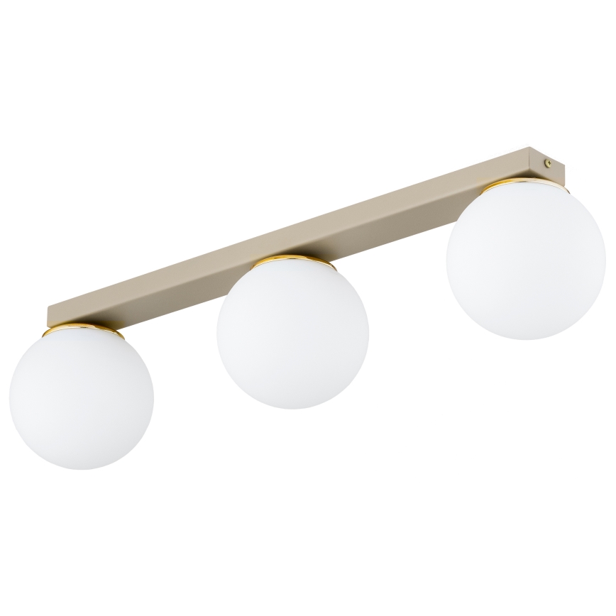 Brilagi - Kohdevalaisin MILO 3xE27/60W/230V beige/kultainen