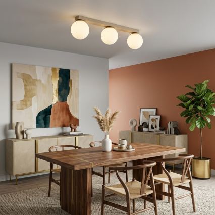 Brilagi - Kohdevalaisin MILO 3xE27/60W/230V beige/kultainen