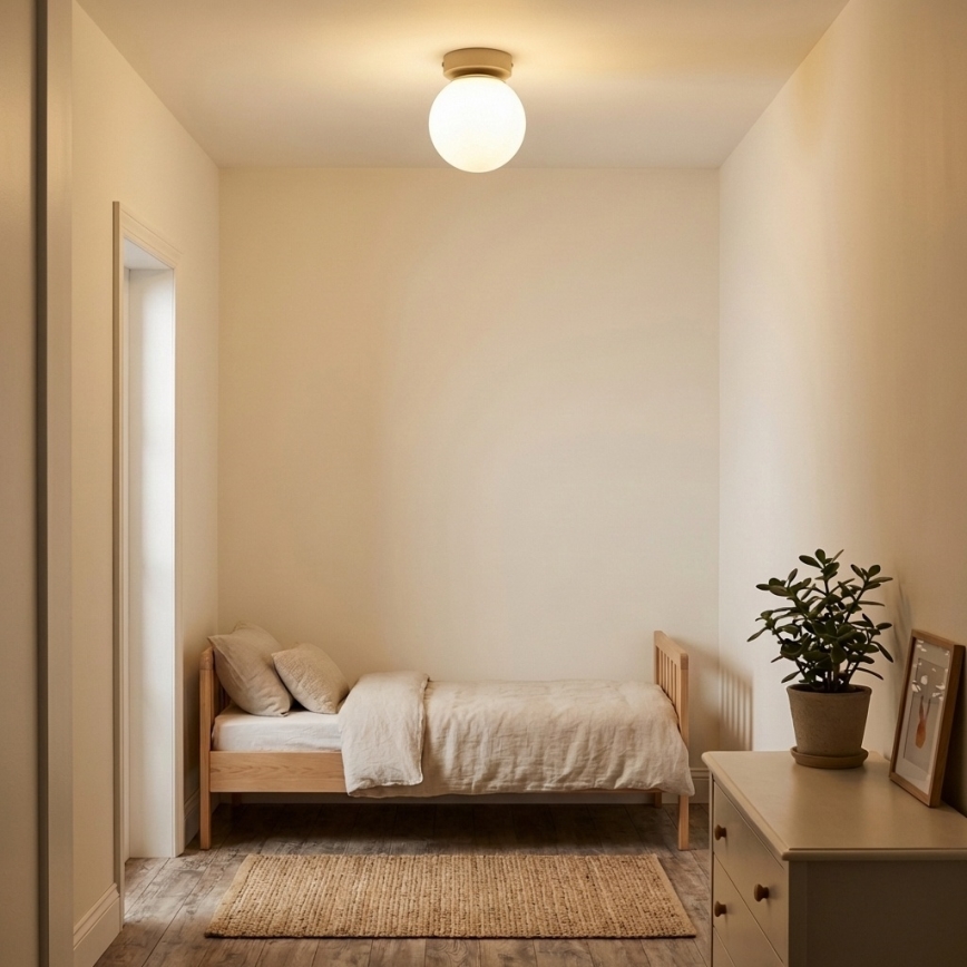 Brilagi - Kohdevalaisin MILO ECRU 1xE27/60W/230V beige/kulta
