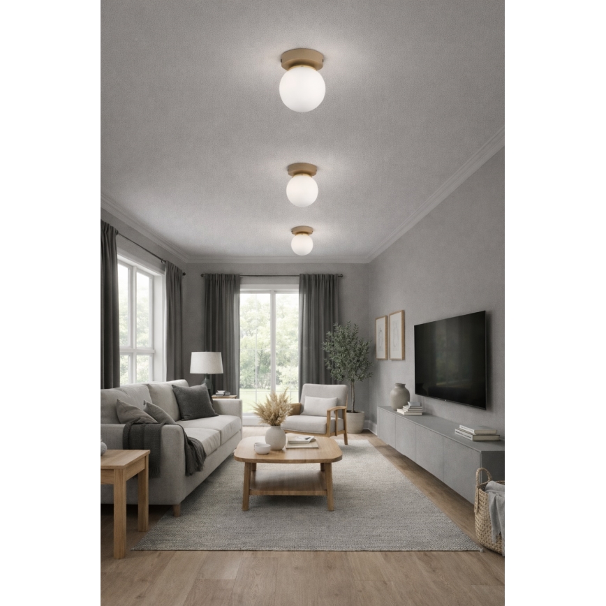Brilagi - Kohdevalaisin MILO ECRU 1xE27/60W/230V beige/kulta