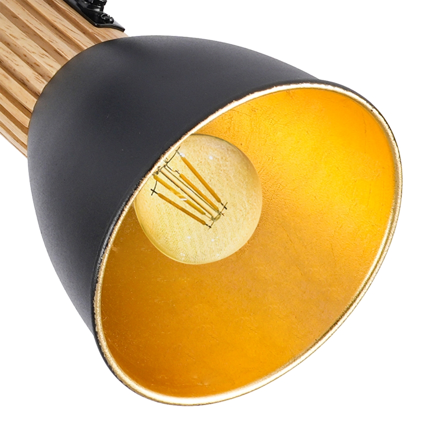 Brilagi - Kohdevalaisin ODENSE 3xE14/10W/230V kumipuu/musta