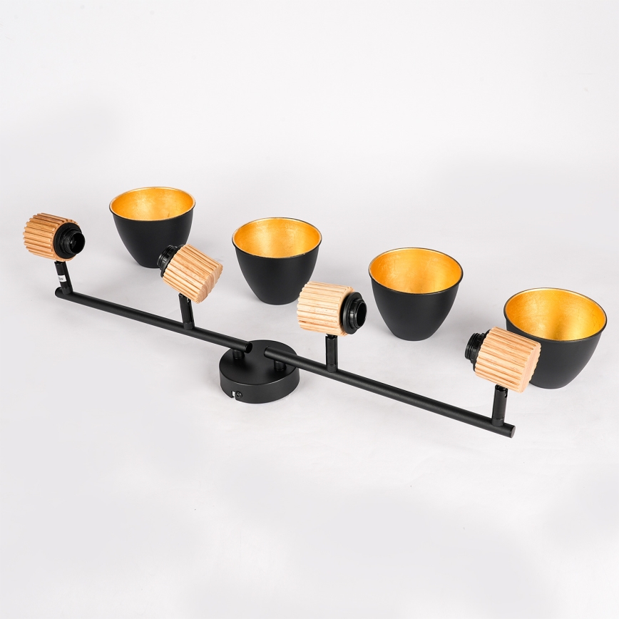 Brilagi - Kohdevalaisin ODENSE 4xE14/10W/230V puu/musta