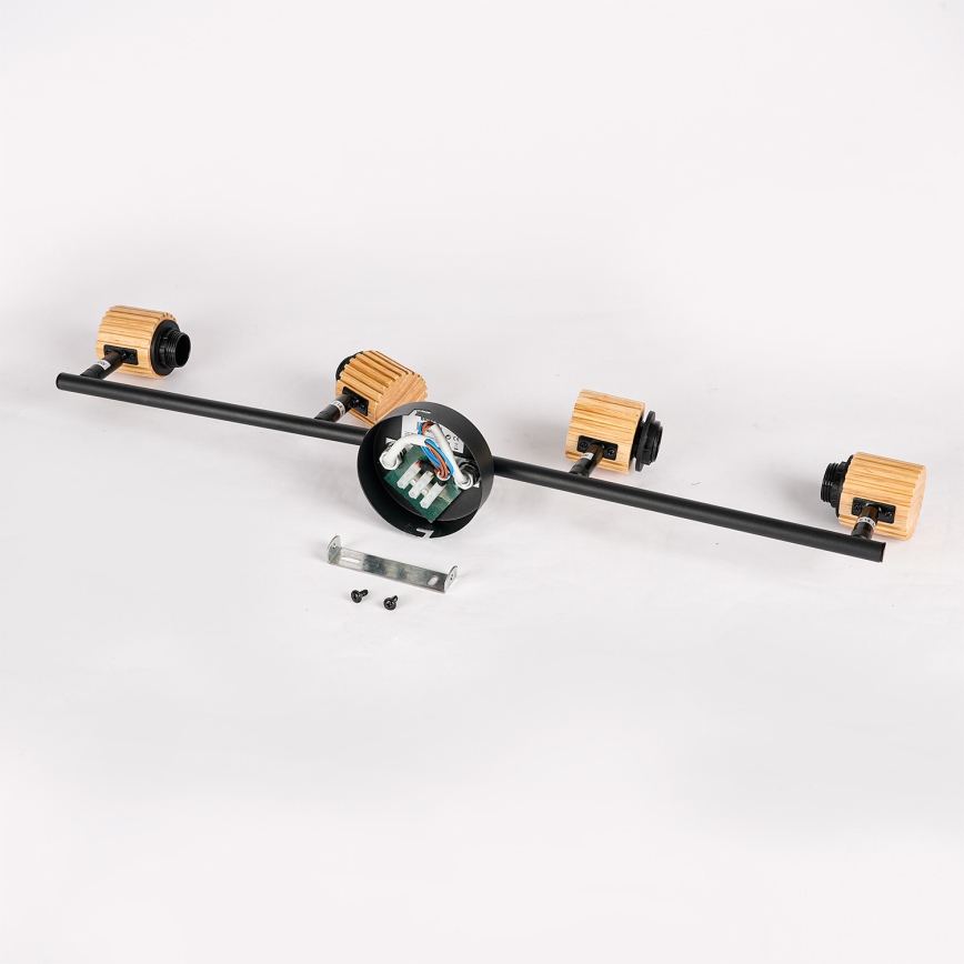 Brilagi - Kohdevalaisin ODENSE 4xE14/10W/230V puu/musta