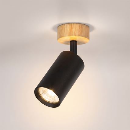 Brilagi - Kohdevalaisin SELE 1xGU10/30W/230V, musta/tammi