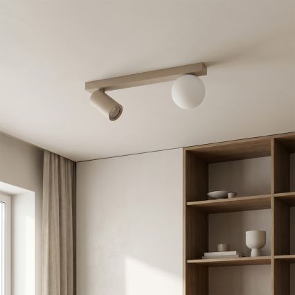 Brilagi - Kohdevalaisin SELE BALL 1xGU10/30W/230V + 1xG9/10W beige