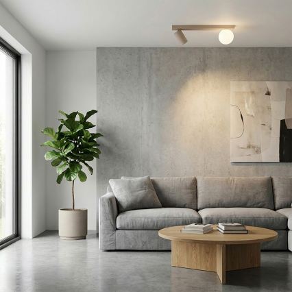 Brilagi - Kohdevalaisin SELE BALL 1xGU10/30W/230V + 1xG9/10W beige