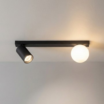 Brilagi - Kohdevalaisin SELE BALL 1xGU10/30W/230V + 1xG9/10W musta