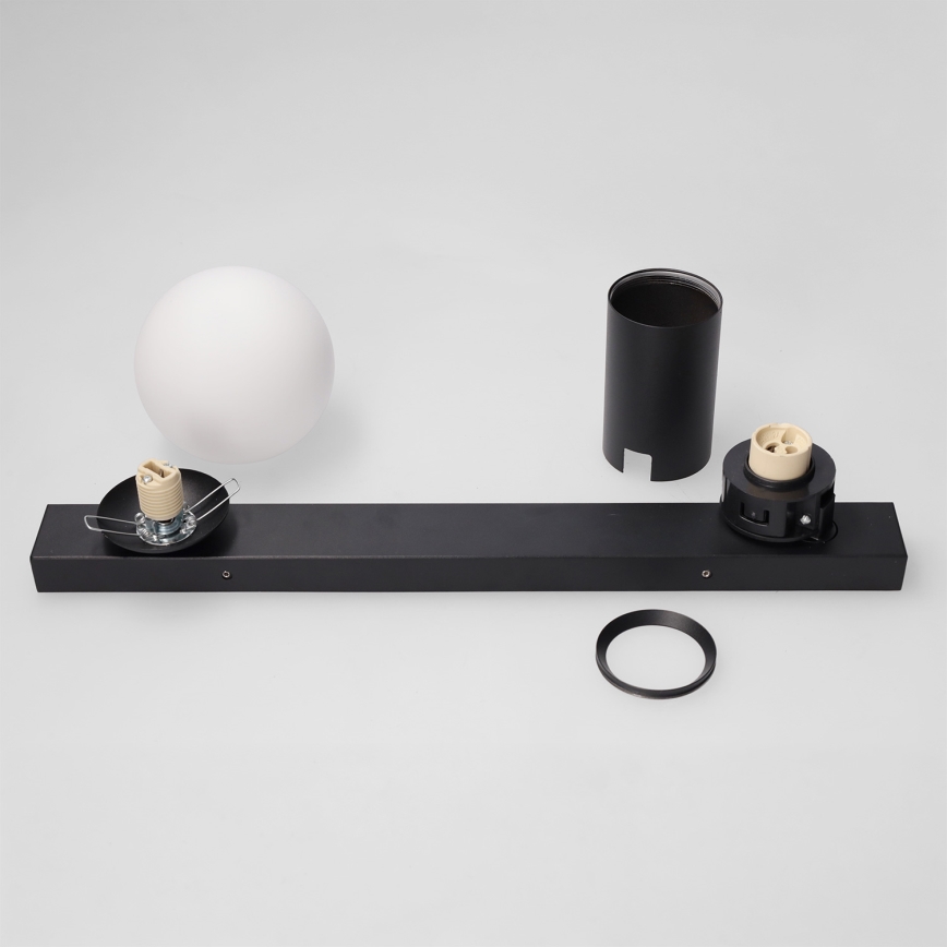 BRILAGI - Kohdevalaisin SELE BALL 1xGU10/30W/230V + 1xG9/10W musta