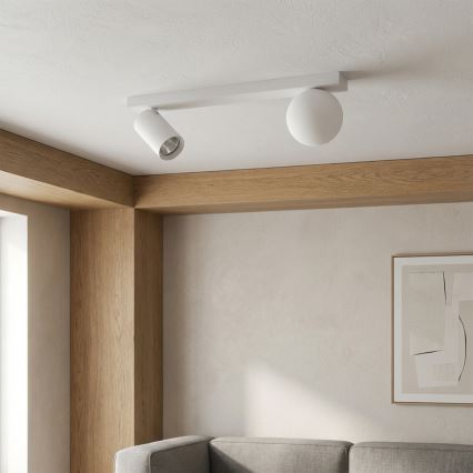 Brilagi - Kohdevalaisin SELE BALL 1xGU10/30W/230V + 1xG9/10W valkoinen