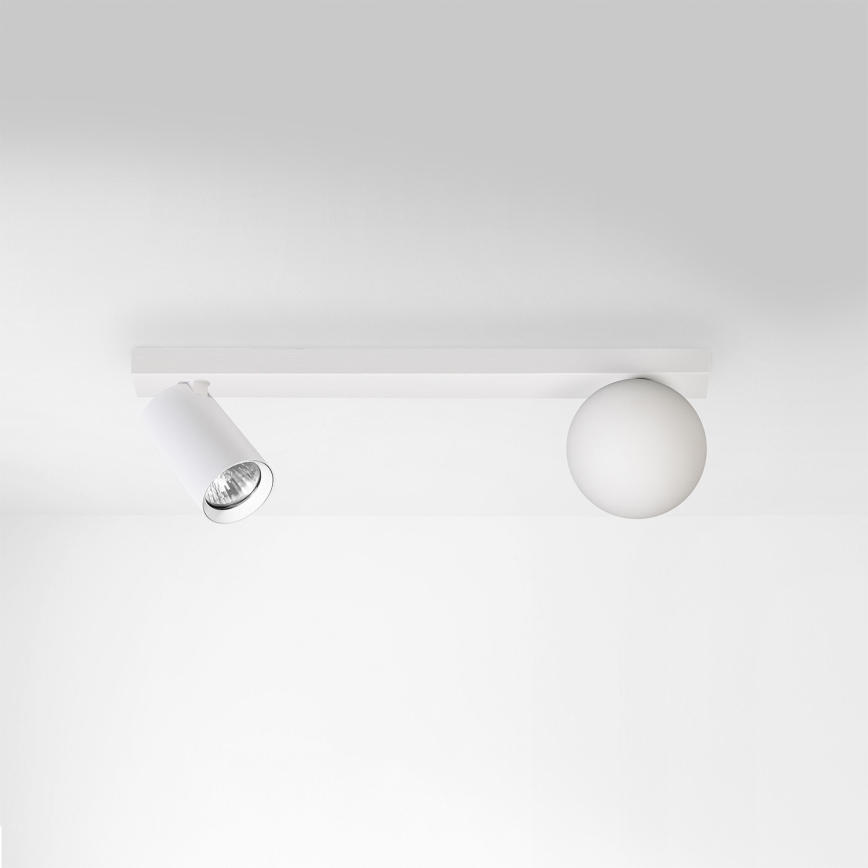 Brilagi - Kohdevalaisin SELE BALL 1xGU10/30W/230V + 1xG9/10W valkoinen
