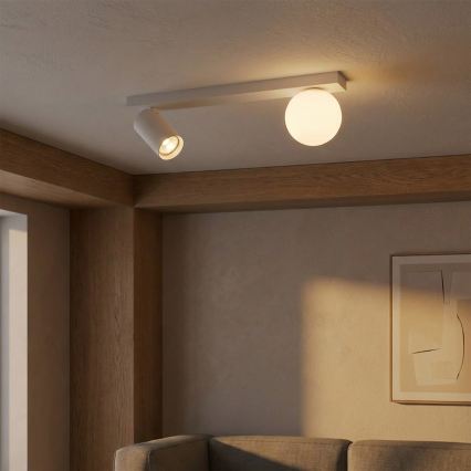 Brilagi - Kohdevalaisin SELE BALL 1xGU10/30W/230V + 1xG9/10W valkoinen