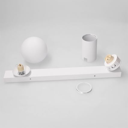 Brilagi - Kohdevalaisin SELE BALL 1xGU10/30W/230V + 1xG9/10W valkoinen