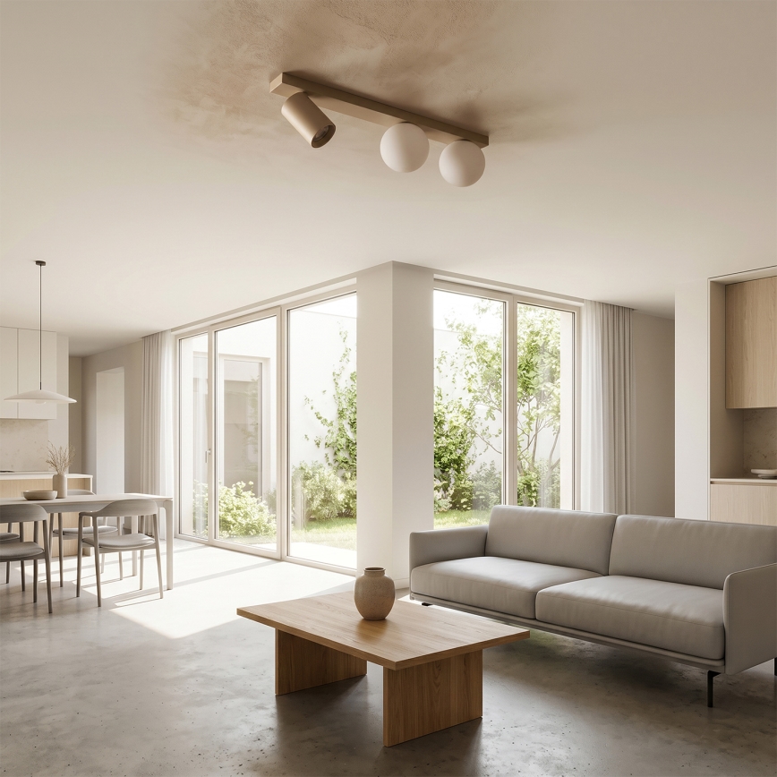 Brilagi - Kohdevalaisin SELE BALL 1xGU10/30W/230V + 2xG9/10W beige