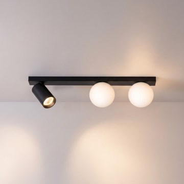 Brilagi - Kohdevalaisin SELE BALL 1xGU10/30W/230V + 2xG9/10W musta