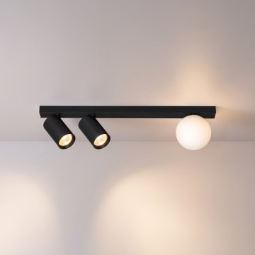 Brilagi - Kohdevalaisin SELE BALL 2xGU10/30W/230V + 1xG9/10W, musta