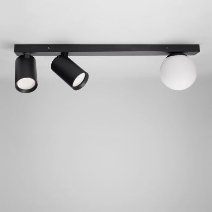 Brilagi - Kohdevalaisin SELE BALL 2xGU10/30W/230V + 1xG9/10W, musta