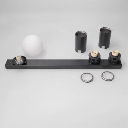 Brilagi - Kohdevalaisin SELE BALL 2xGU10/30W/230V + 1xG9/10W, musta