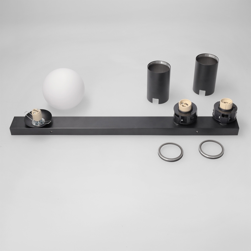 Brilagi - Kohdevalaisin SELE BALL 2xGU10/30W/230V + 1xG9/10W, musta