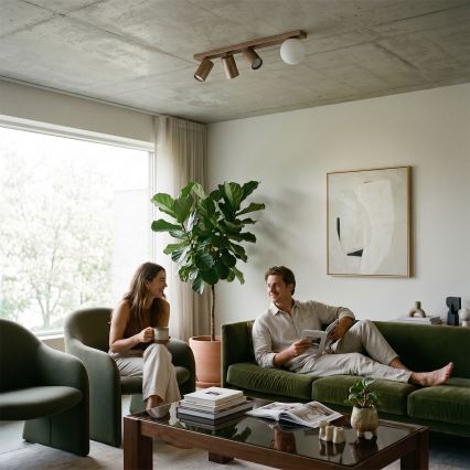 Brilagi - Kohdevalaisin SELE BALL 3xGU10/30W/230V + 1xG9/10W beige