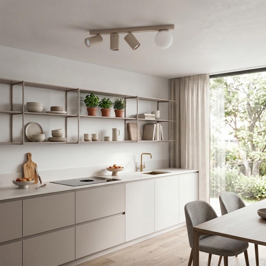 Brilagi - Kohdevalaisin SELE BALL 3xGU10/30W/230V + 1xG9/10W beige