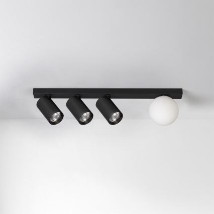 Brilagi - Kohdevalaisin SELE BALL 3xGU10/30W/230V + 1xG9/10W musta