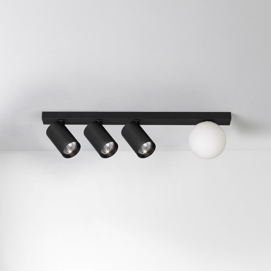 Brilagi - Kohdevalaisin SELE BALL 3xGU10/30W/230V + 1xG9/10W musta
