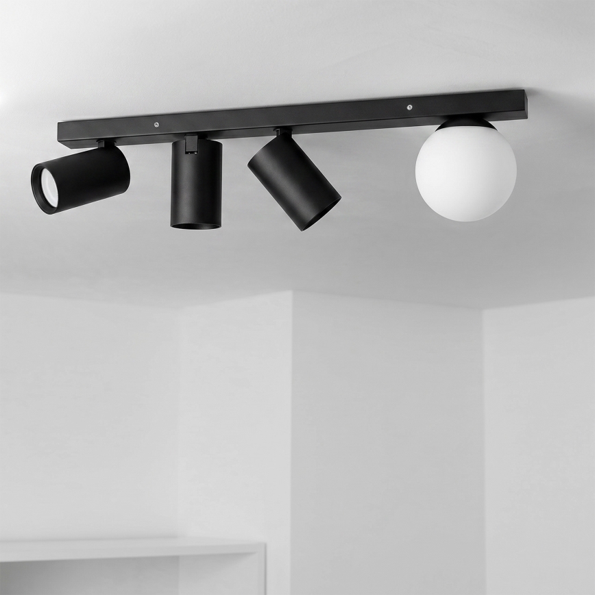 Brilagi - Kohdevalaisin SELE BALL 3xGU10/30W/230V + 1xG9/10W musta
